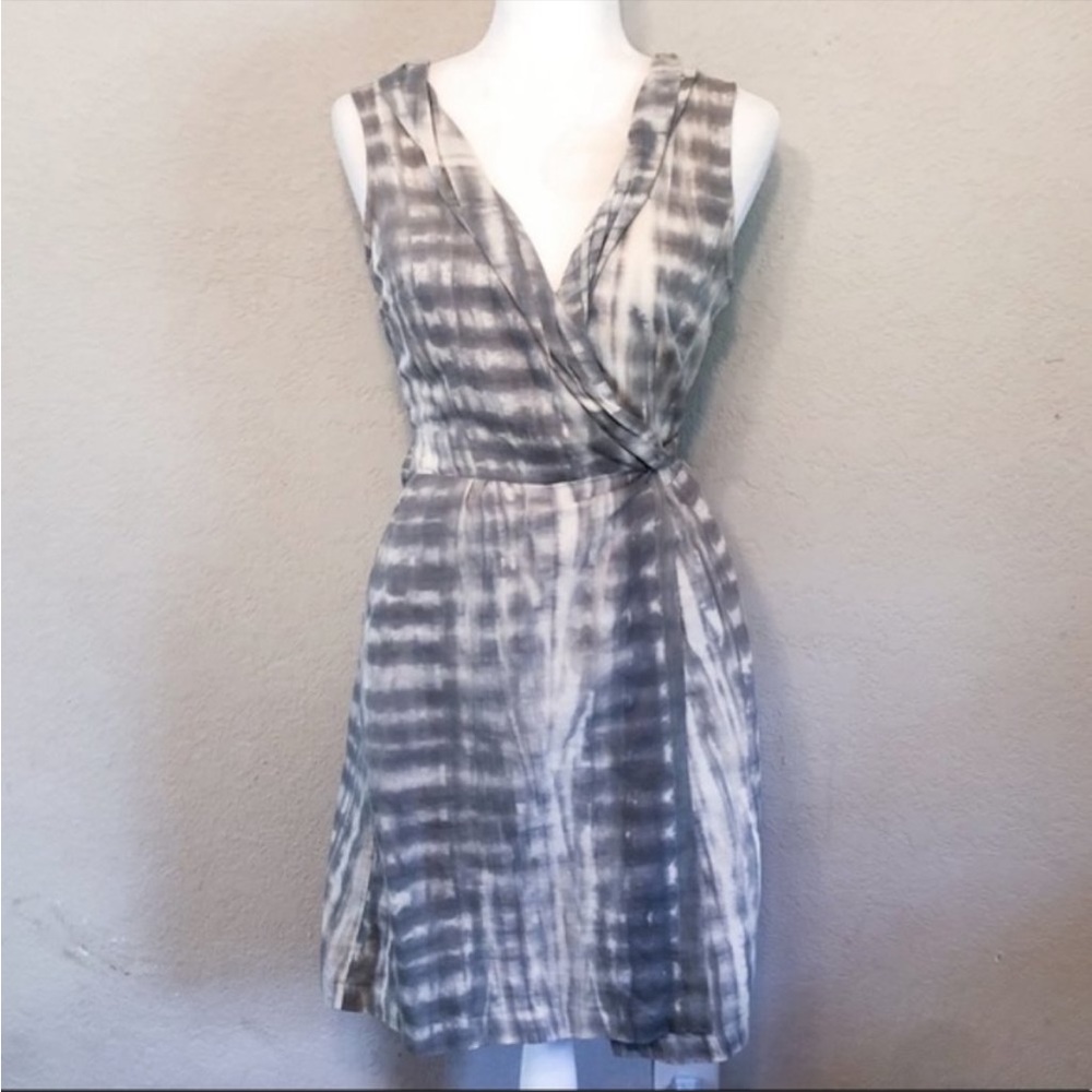 Calypso St. Barth Tie Dye Linen Wrap Dress